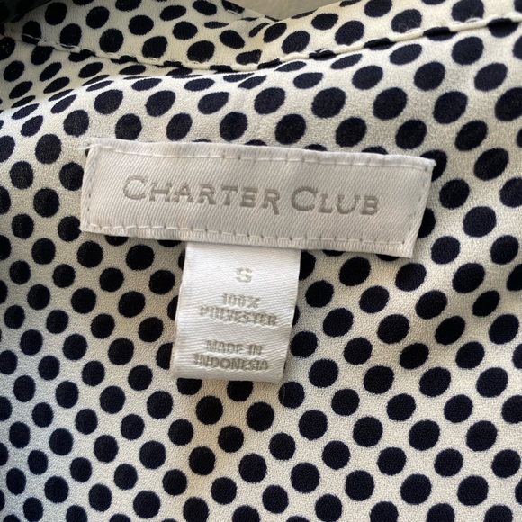 Donna Karan Black Asymmetrical Skirt & Polkadot Blouse - Picture 16 of 16